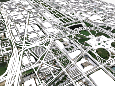Capitol Hill Washington Columbia USA Modelo 3D