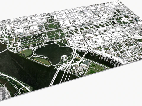 Capitol Hill Washington Columbia USA 3D Model