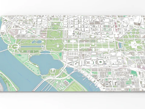 Capitol Hill Washington Columbia USA 3D Model