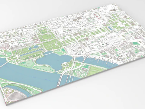 Capitol Hill Washington Columbia USA 3D Model