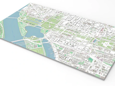 Capitol Hill Washington Columbia USA 3D Model