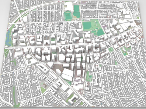 Cityscape Arlington Texas USA Model 3D