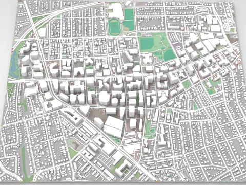 Stadtbild Arlington Texas USA 3D Modell