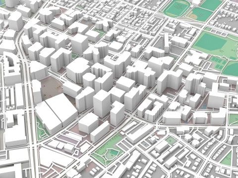 Cityscape Arlington Texas USA Model 3D