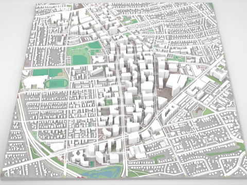 Cityscape Arlington Texas USA Model 3D