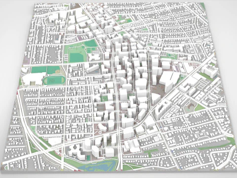 Cityscape Arlington Texas USA 3D Model