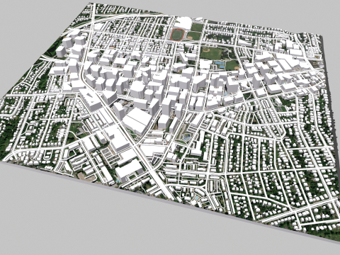Cityscape Arlington Texas USA Model 3D