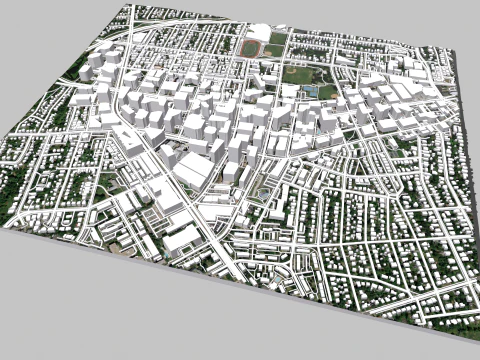 Cityscape Arlington Texas USA 3D Model