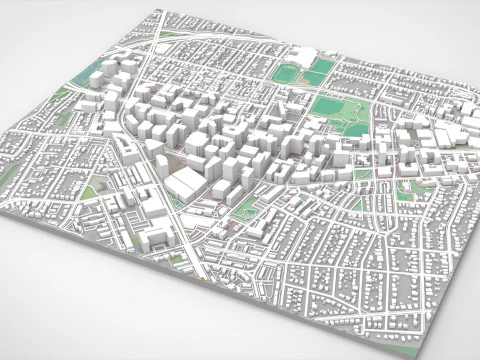 Cityscape Arlington Texas USA 3D Model