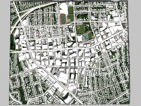Cityscape Arlington Texas USA Model 3D