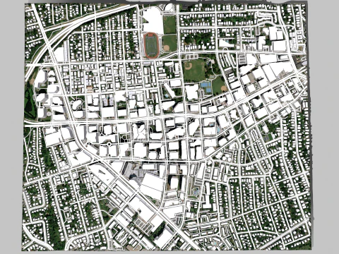 Cityscape Arlington Texas USA 3D Model
