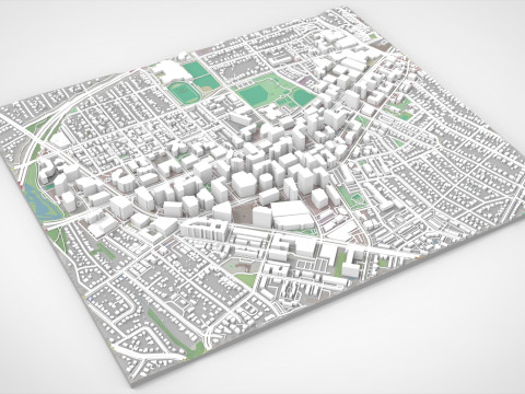 Cityscape Arlington Texas USA Model 3D
