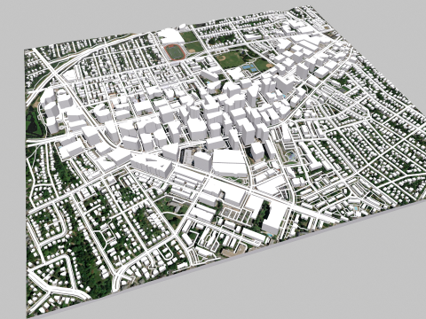 Cityscape Arlington Texas USA Model 3D