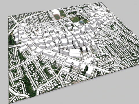 Cityscape Arlington Texas USA 3D Model