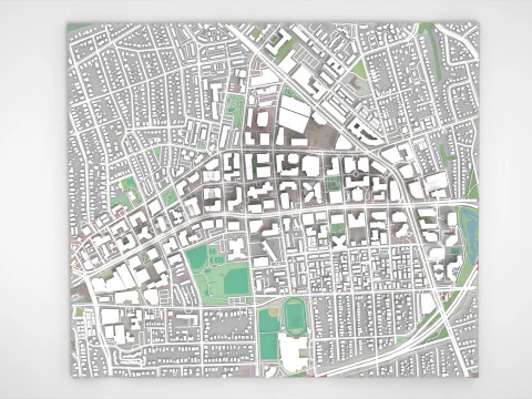 Cityscape Arlington Texas USA 3D Model