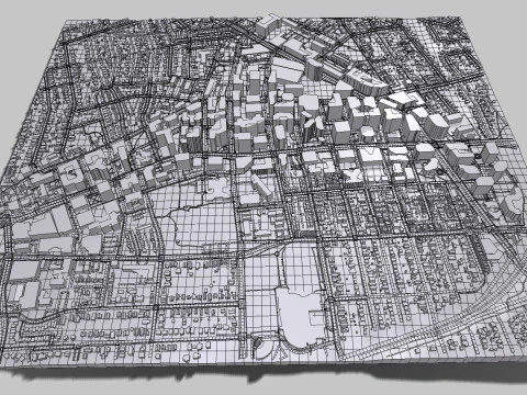 Cityscape Arlington Texas USA 3D Model