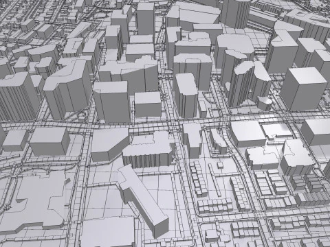 Cityscape Arlington Texas USA 3D Model