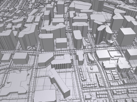 Cityscape Arlington Texas USA Model 3D
