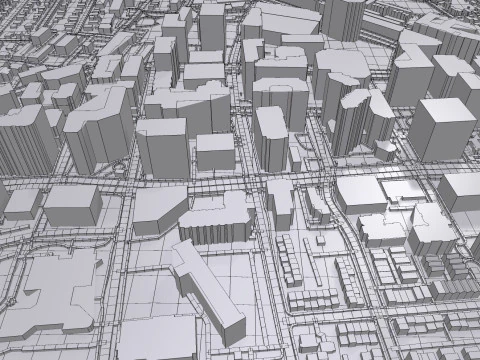 Cityscape Arlington Texas USA 3D Model
