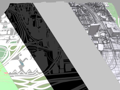 Cityscape Arlington Rosslyn Virginia USA 3D Model