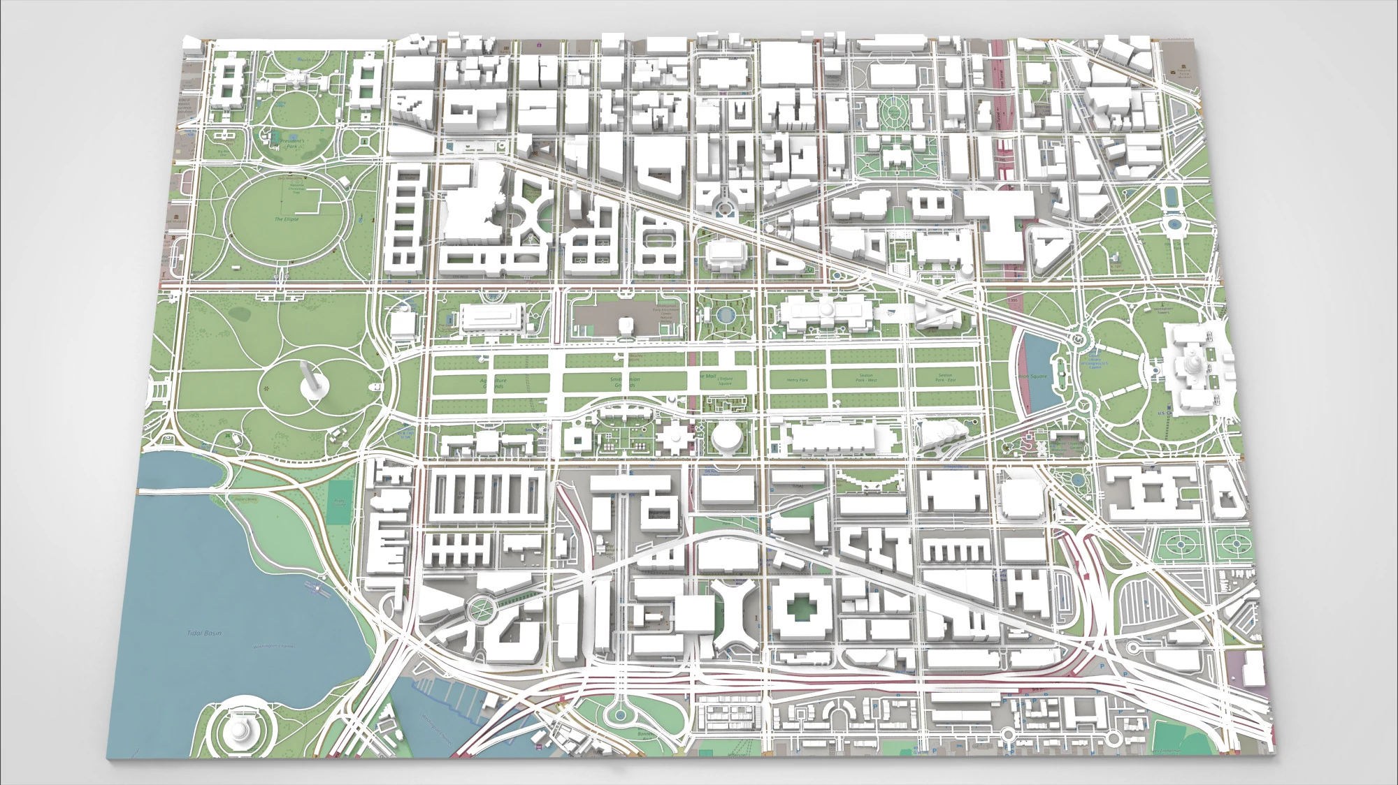 Capitol Hill Washington Columbia USA 3D Model .c4d .max .obj .3ds .fbx .stl .blend 