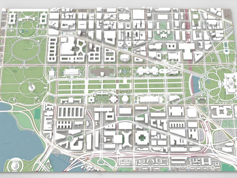 Capitol Hill Washington Columbia USA 3Dモデル
