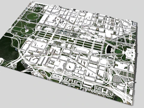 Capitol Hill Washington Columbia USA 3D Model