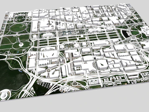 Capitol Hill Washington Columbia USA 3D Model