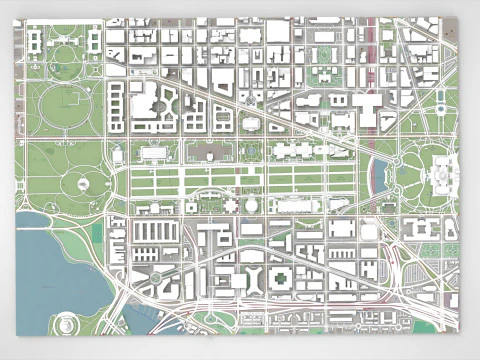 Capitol Hill Washington Columbia USA 3D Model