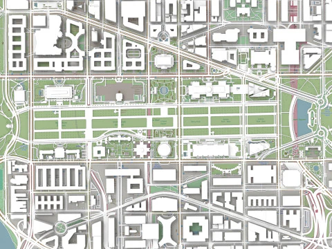 Capitol Hill Washington Columbia USA 3D Model