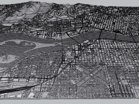 Paisagem urbana Portland Oregon EUA Modelo 3D