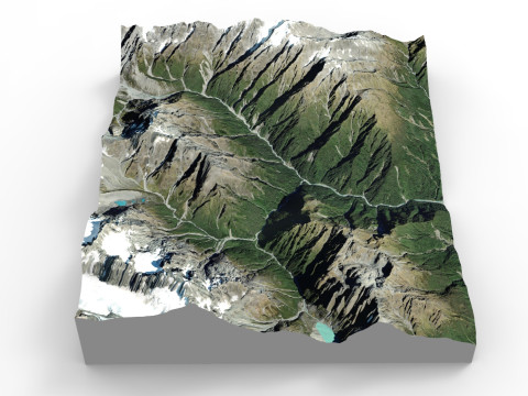 Mountain The Butler Range New Zealand 3D Model