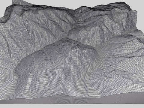 Mountain The Butler Range New Zealand 3D Model