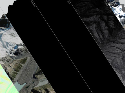 The Tasman Glacier New Zealand 3D Model