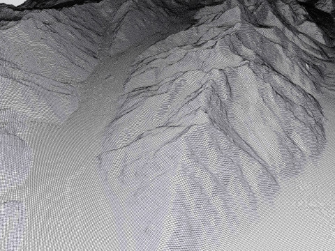 The Tasman Glacier New Zealand Modello 3D