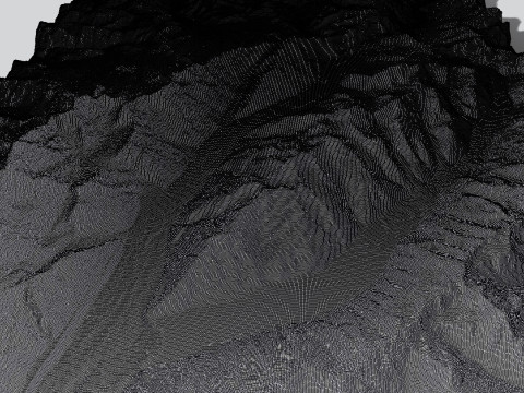 The Tasman Glacier New Zealand Modello 3D