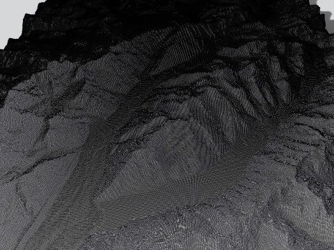 The Tasman Glacier New Zealand 3D Model