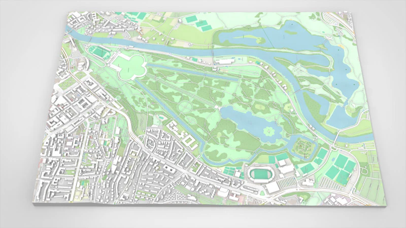 グレート カールスヴィーゼ カールザウエ州立公園 3Dモデル .c4d .max .obj .3ds .fbx .stl .blend 