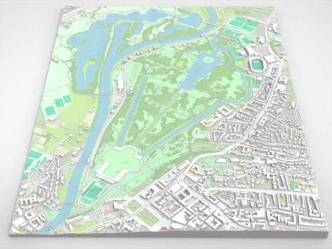 The Great Karlswiese Karlsaue State Park 3D 模型