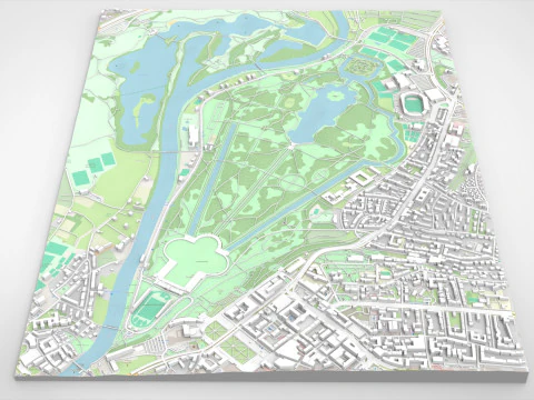 グレート カールスヴィーゼ カールザウエ州立公園 3Dモデル