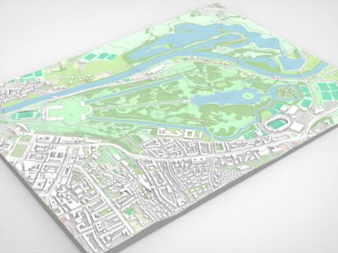 The Great Karlswiese Karlsaue State Park 3D 模型