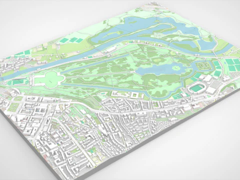 グレート カールスヴィーゼ カールザウエ州立公園 3Dモデル