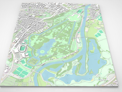 The Great Karlswiese Karlsaue State Park 3D 模型