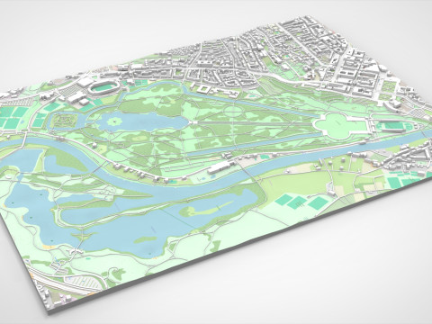 The Great Karlswiese Karlsaue State Park 3D 模型