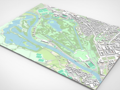 The Great Karlswiese Karlsaue State Park 3D 模型