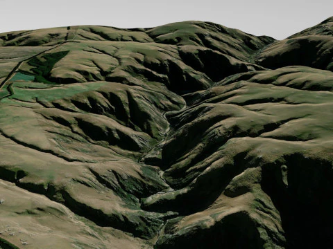 Lamb Hill Northumberland England 3D Model