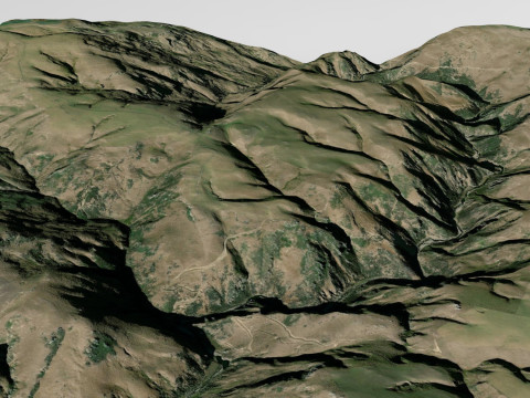 Lamb Hill Northumberland England 3D Model