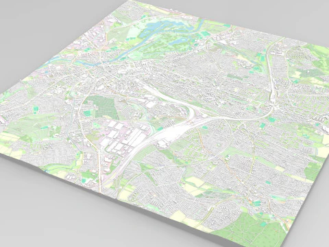Cityscape Kassel Germany 3D Model