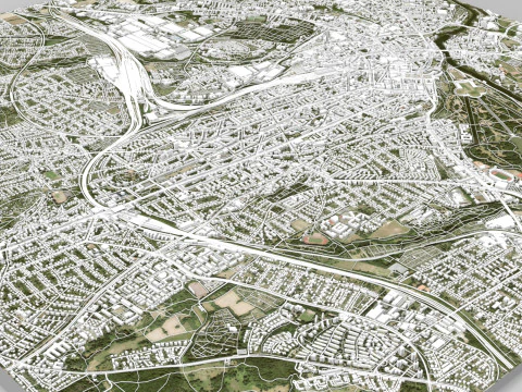 Cityscape Kassel Germany 3D Model