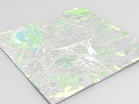 Cityscape Kassel Germany Modelo 3D